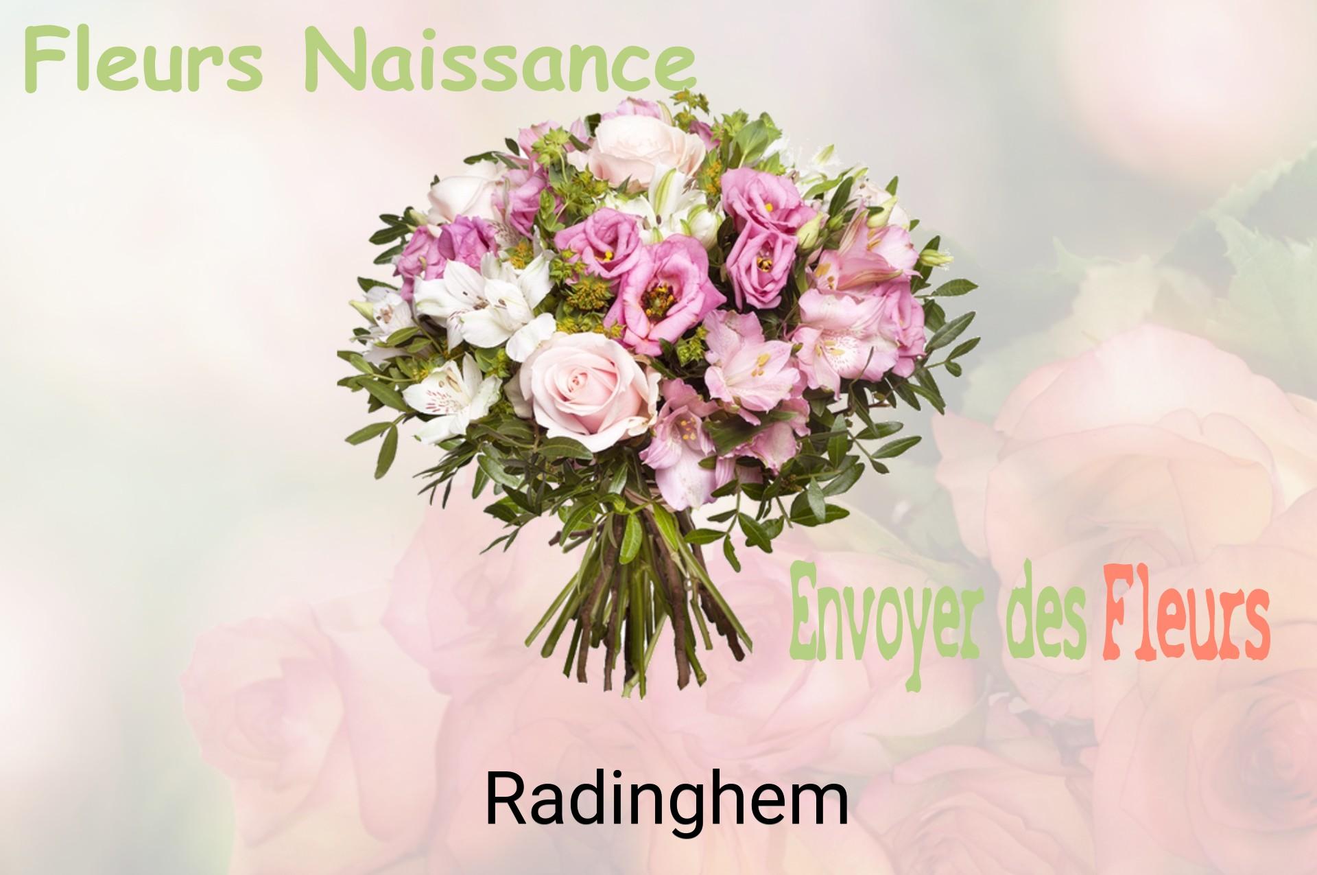 Bouquet de fleurs de naissance livré à Radinghem