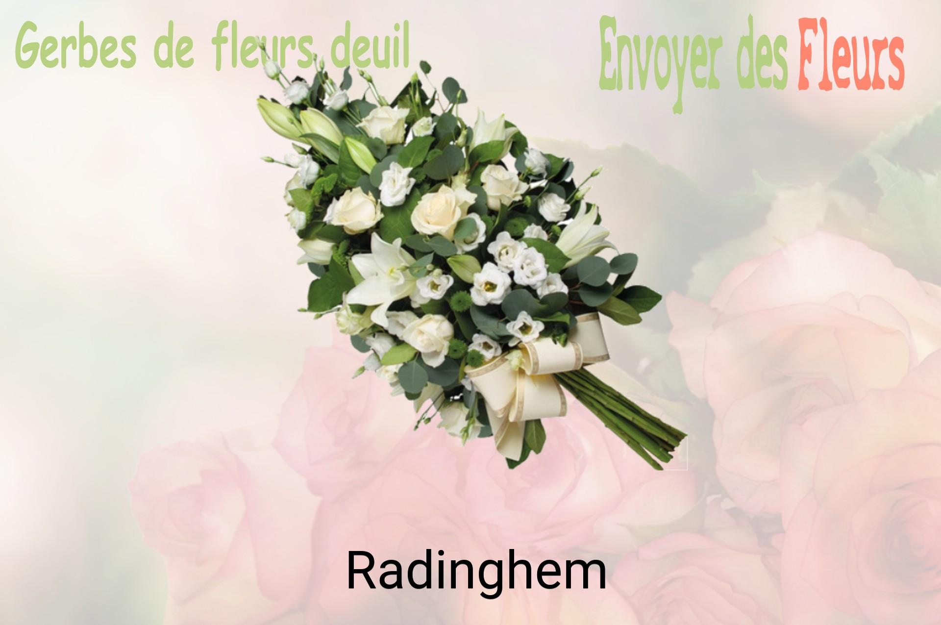 Gerbe de fleurs de deuil livrée à Radinghem